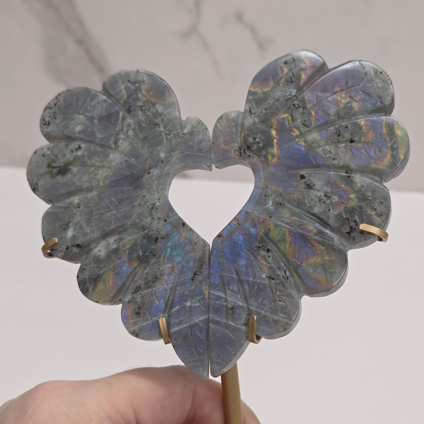 Heart wings - Labradorite