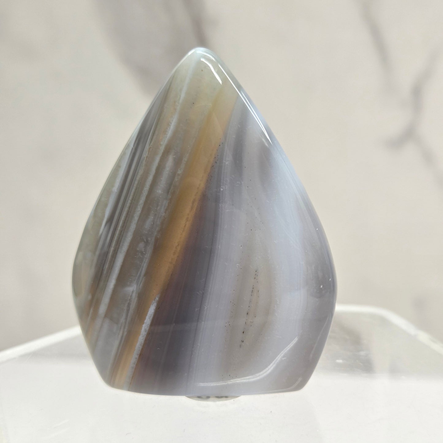 Agate teardrop