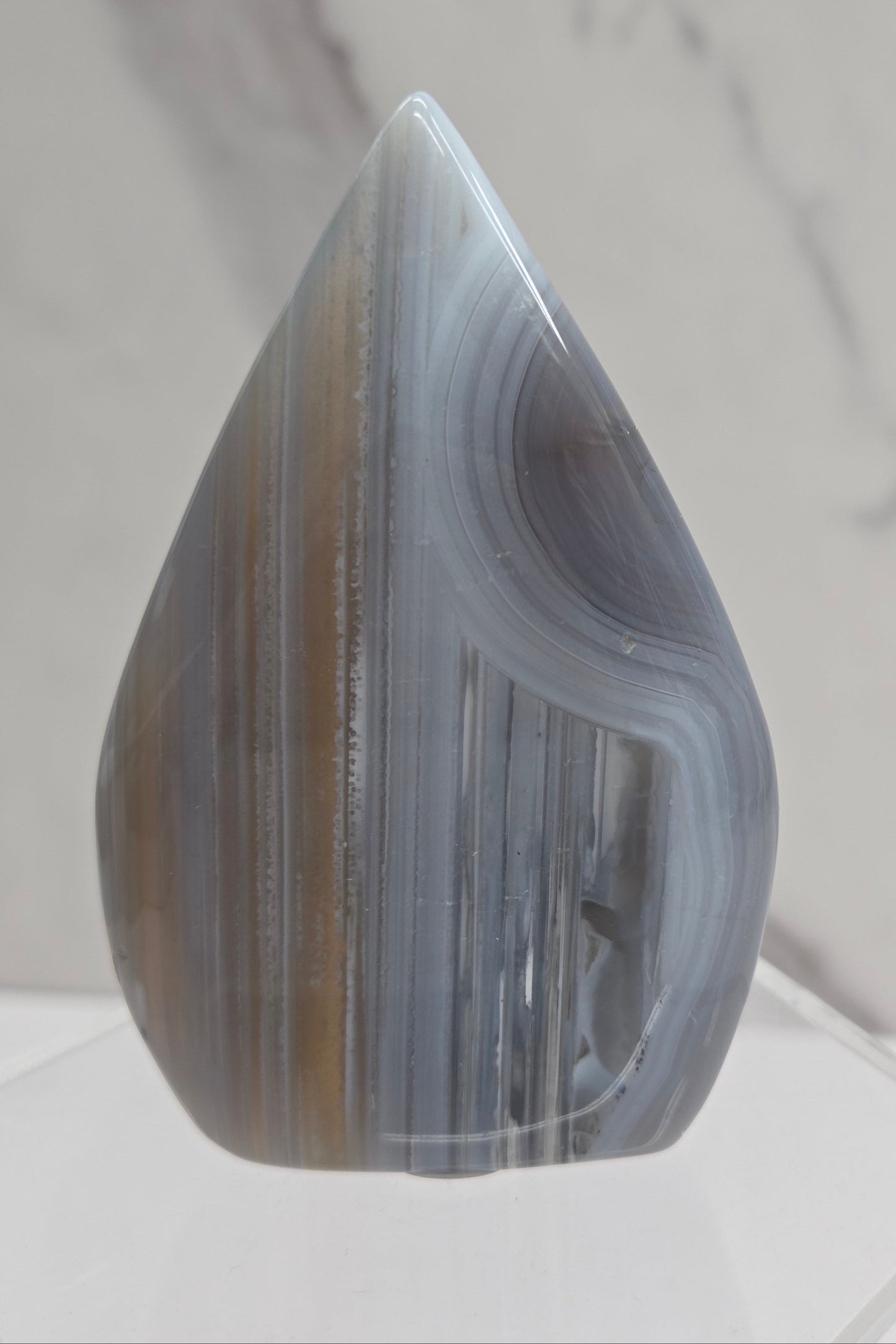 Agate teardrop
