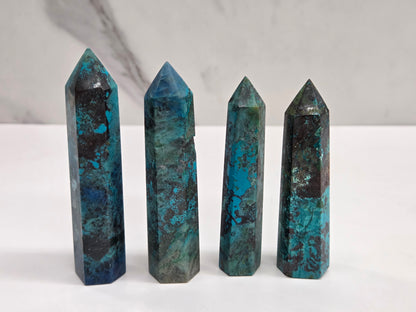 Azurite Chrysocolla tower