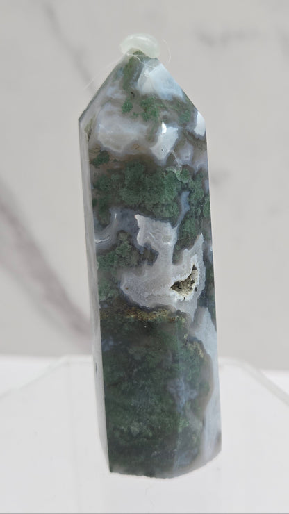 Moss Agate tower (6 sided)
