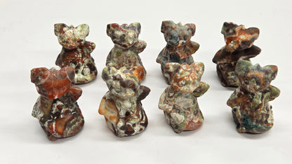 Cute standing dragon carving (S)