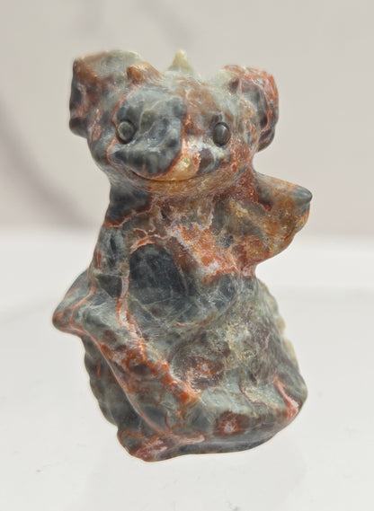 Cute standing dragon carving (S)