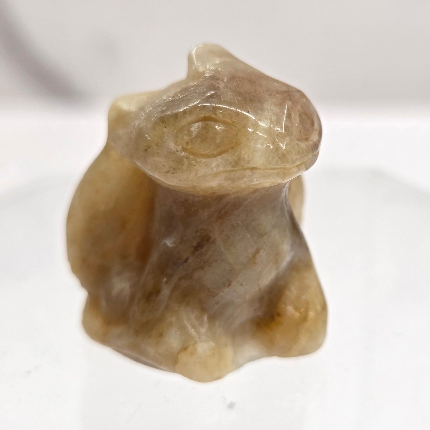 Moonstone Toothless carving on a white background