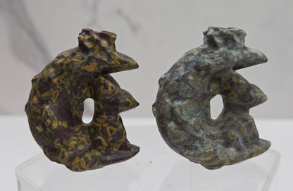 9 tail fox carving on moon