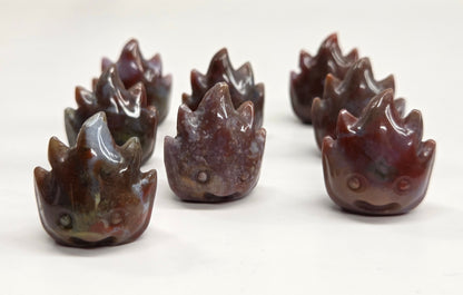 Mini Ocean Jasper/Moss Agate flames