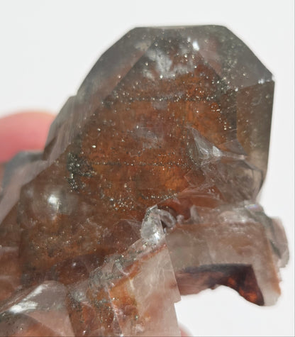 Red Calcite w/ Chalcopyrite