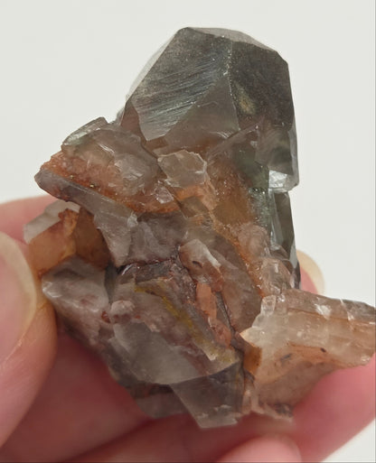 Red Calcite w/ Chalcopyrite
