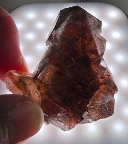 Red Calcite w/ Chalcopyrite