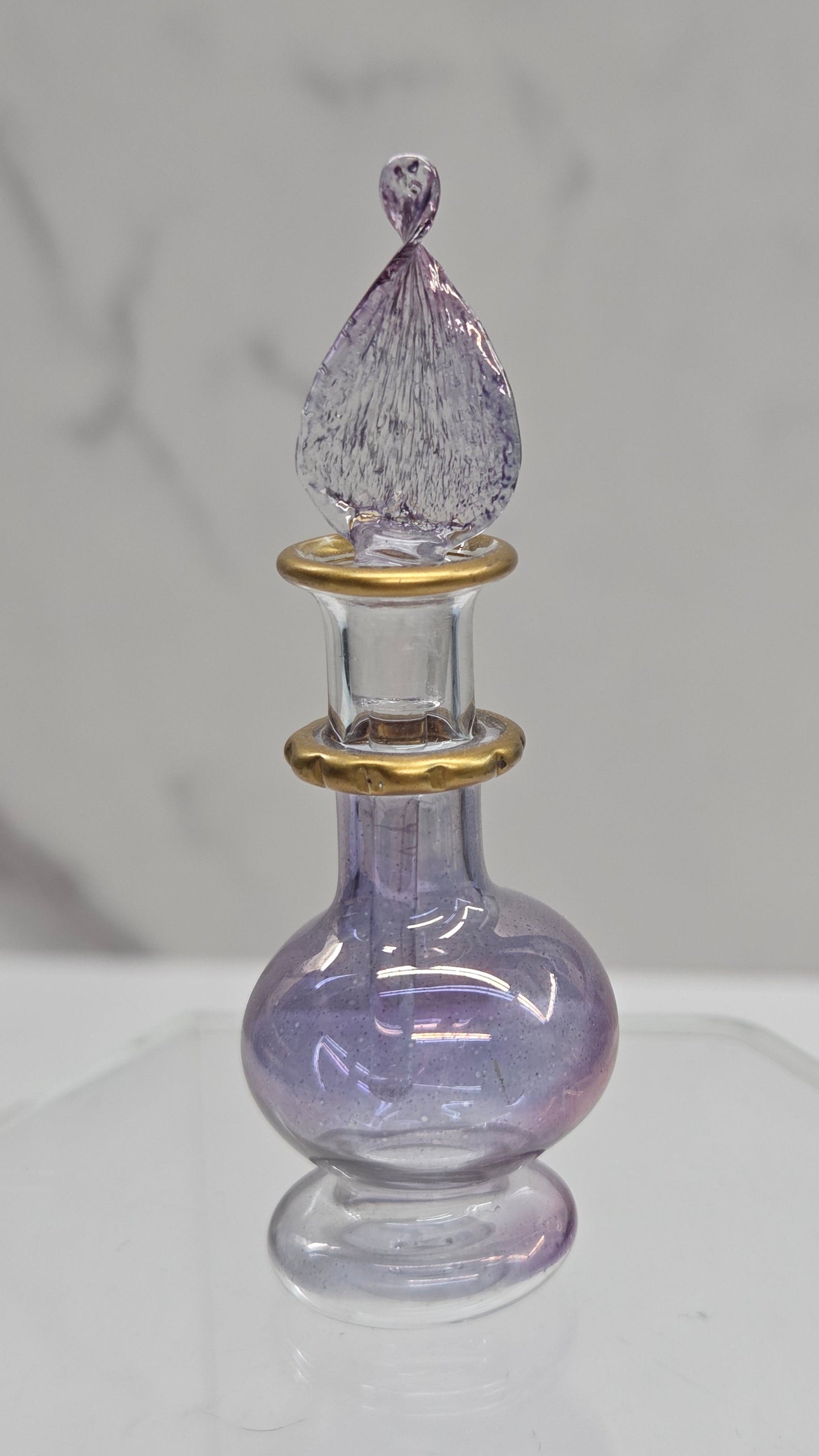 Egpytian blown glass perfume bottle