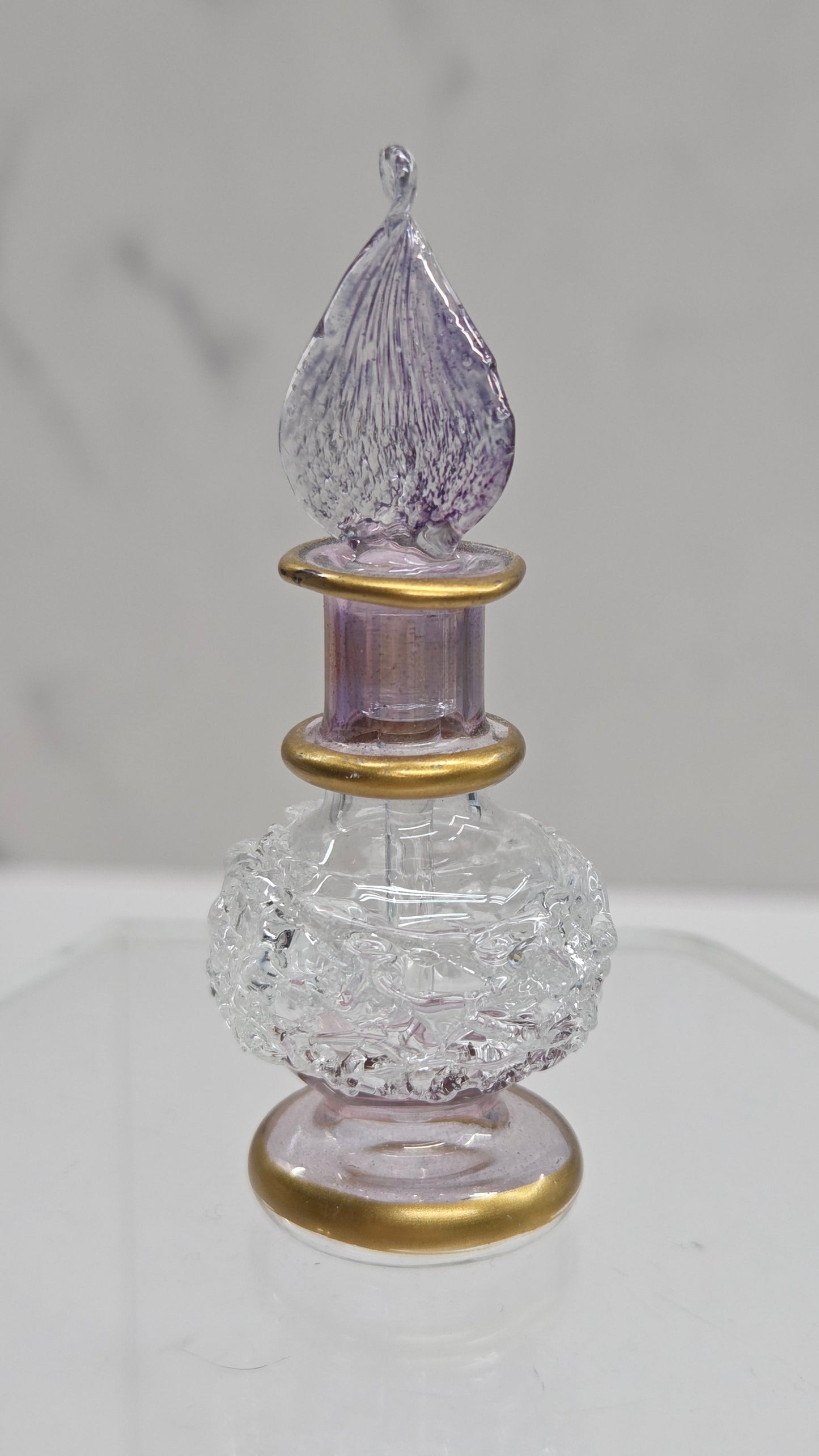 Egpytian blown glass perfume bottle