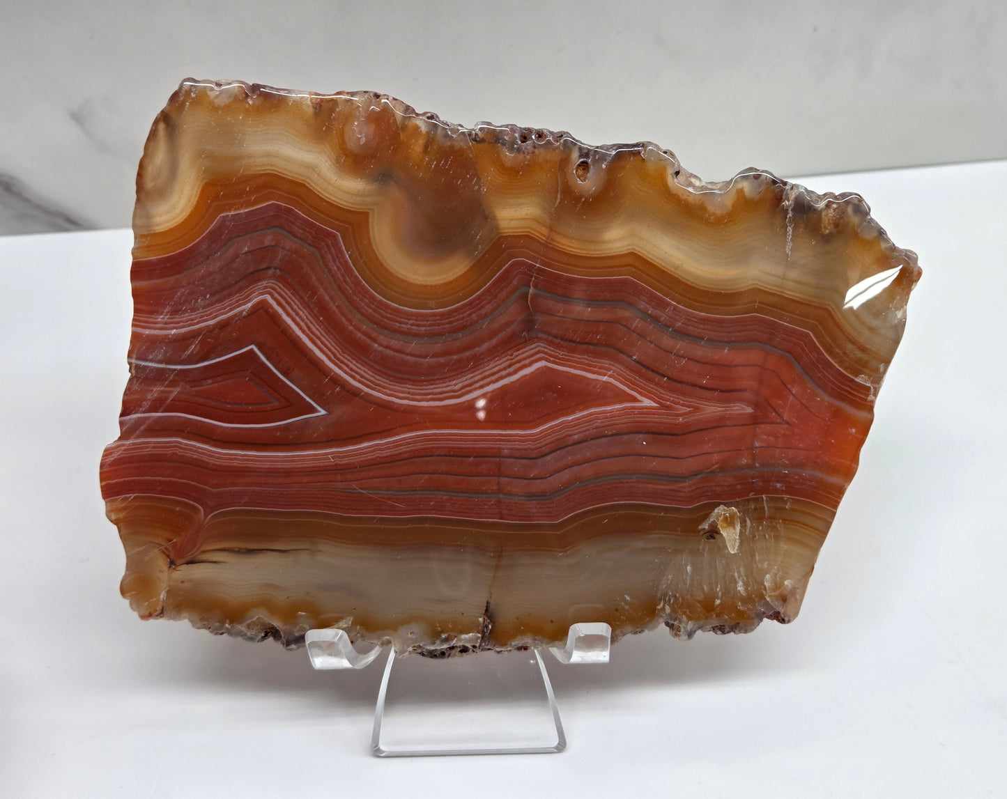 Carnelian slab