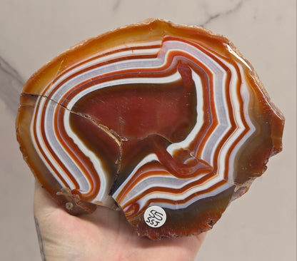 Carnelian slab