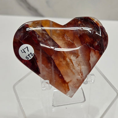 Fire Quartz heart