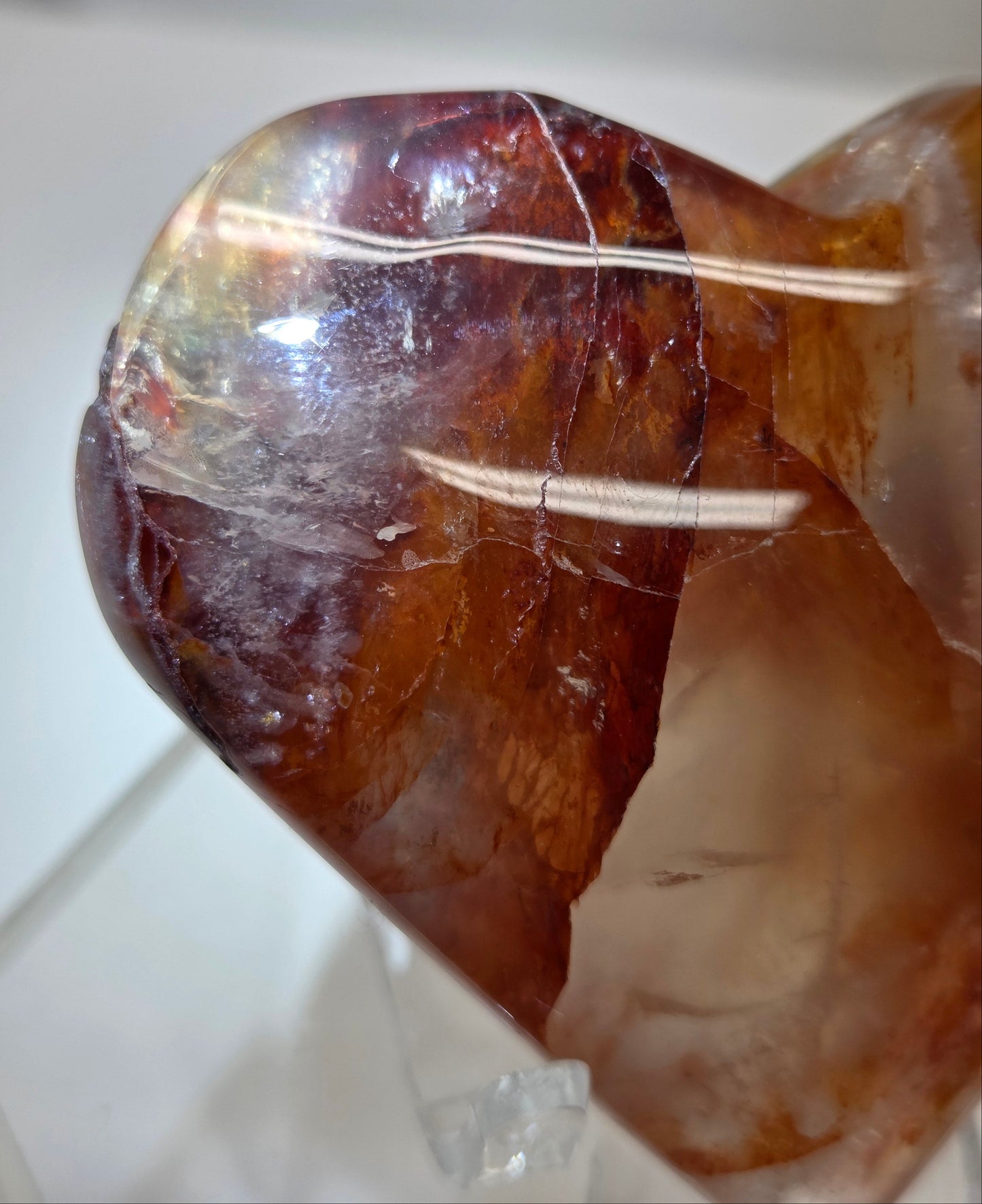 Fire Quartz heart