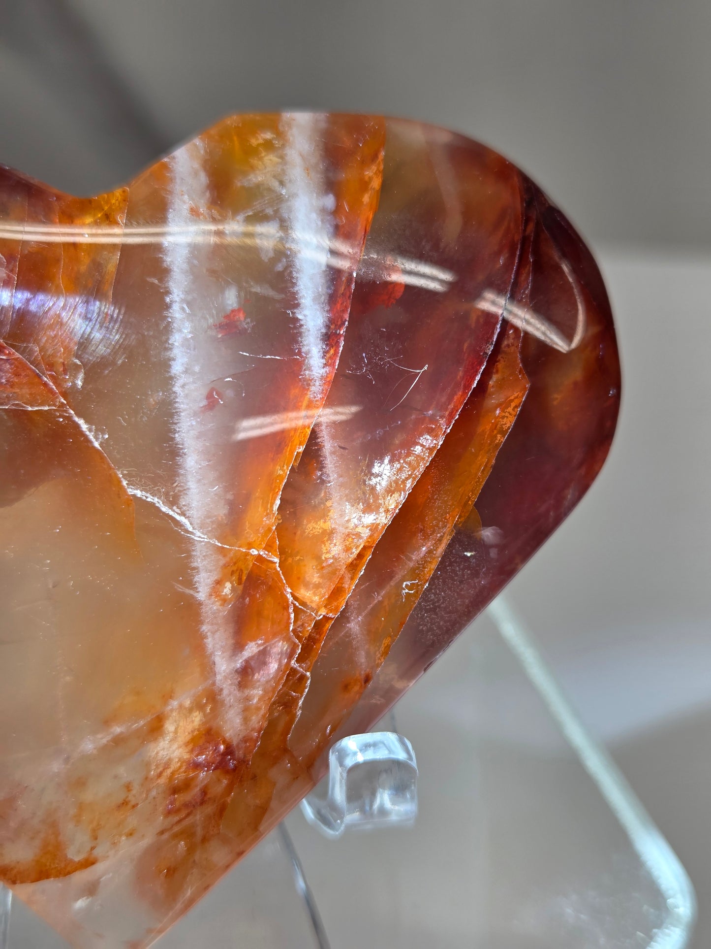 Fire Quartz heart