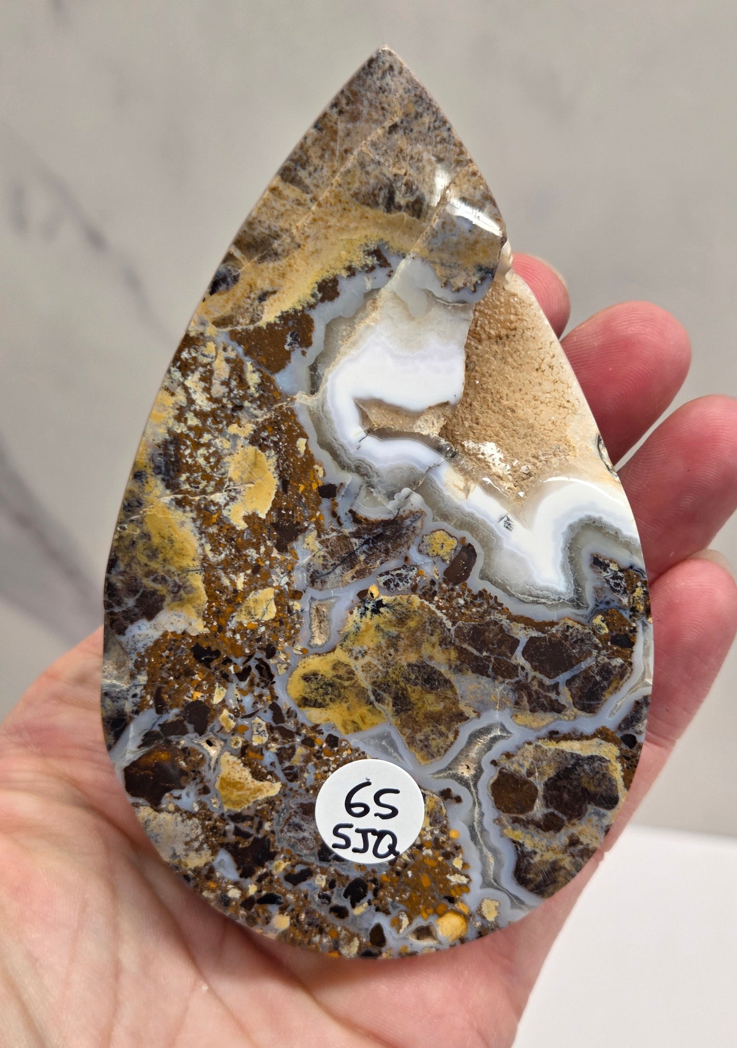 Brecciated Jasper teardrop