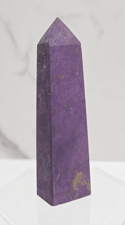 Purple Purpurite crystal tower