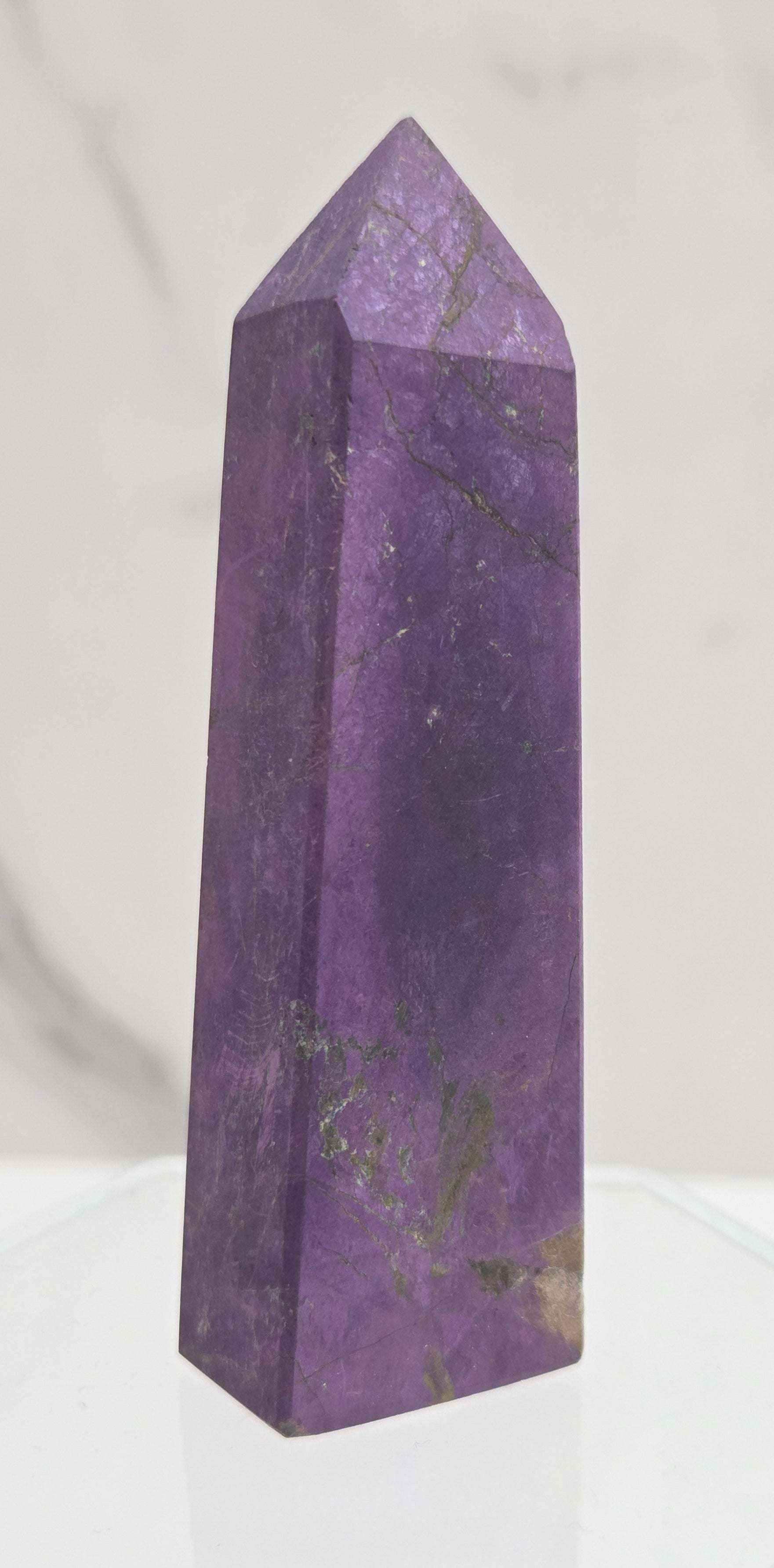 Purple Purpurite crystal tower