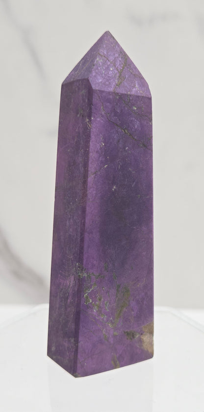Purple Purpurite crystal tower