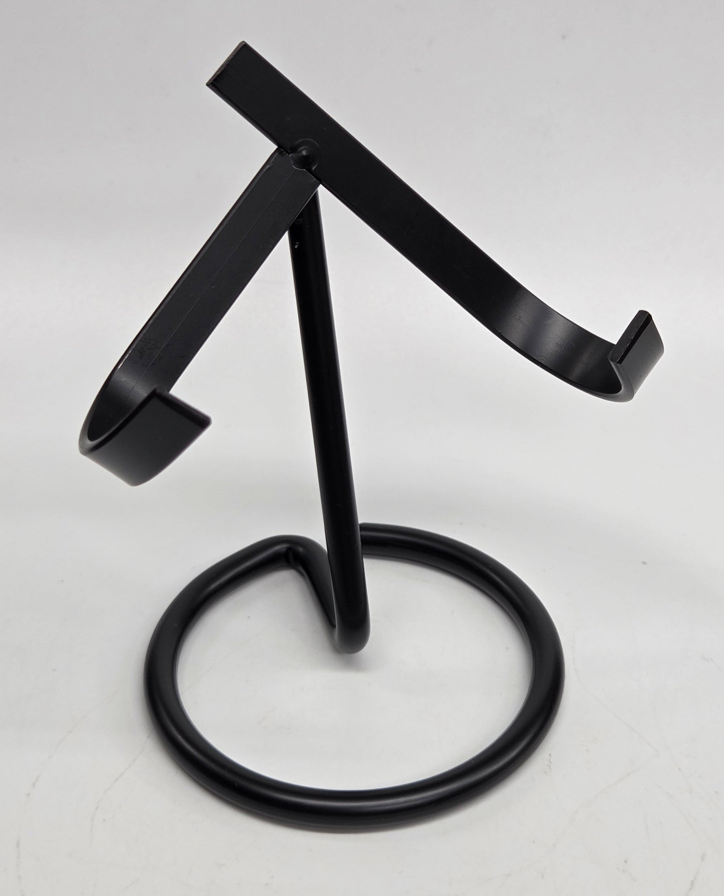 Black metal display stand