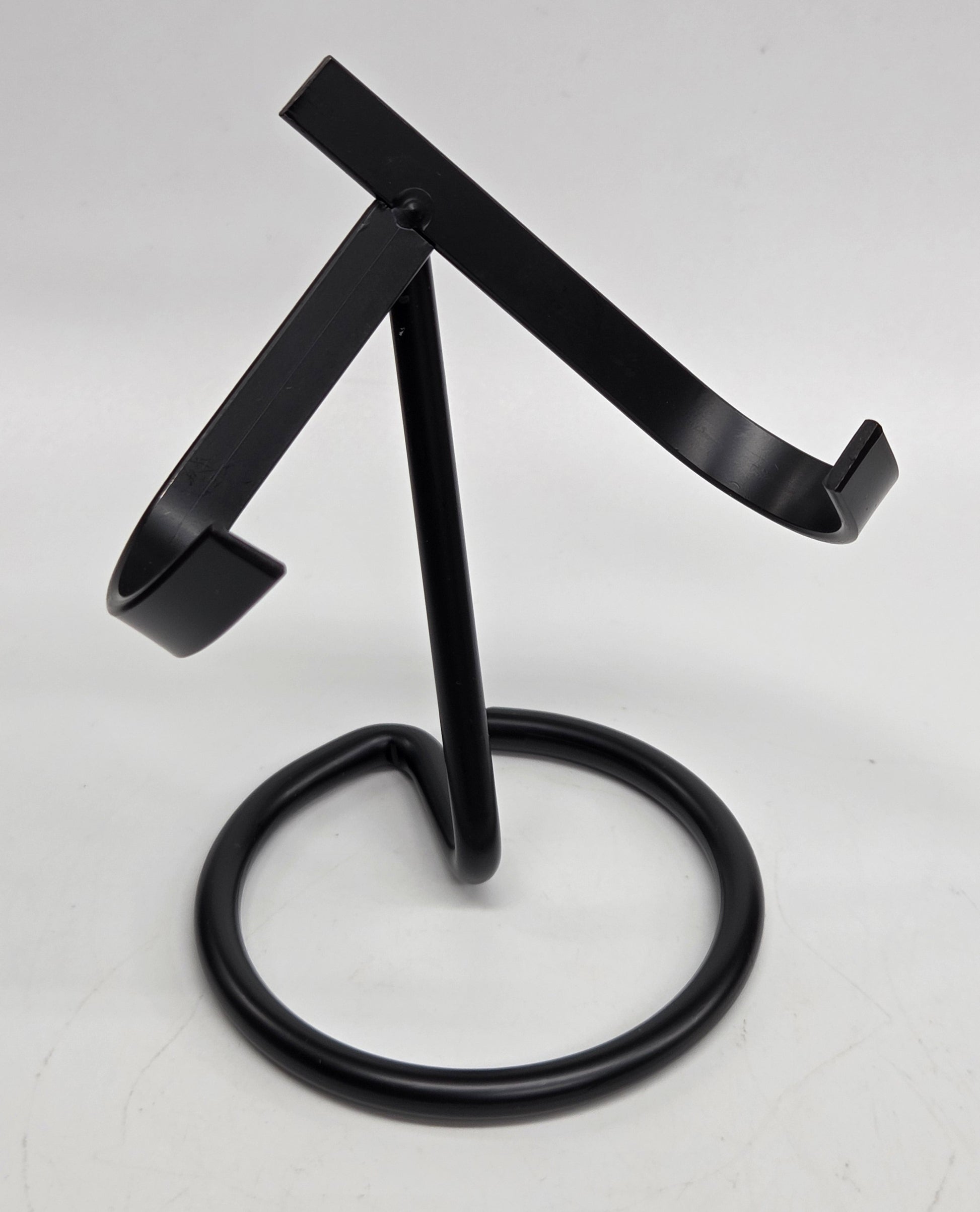Black metal display stand