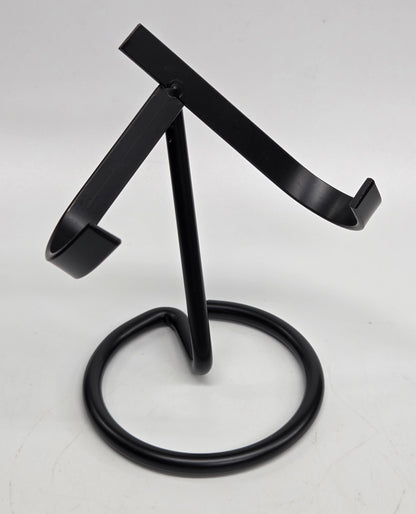 Black metal display stand