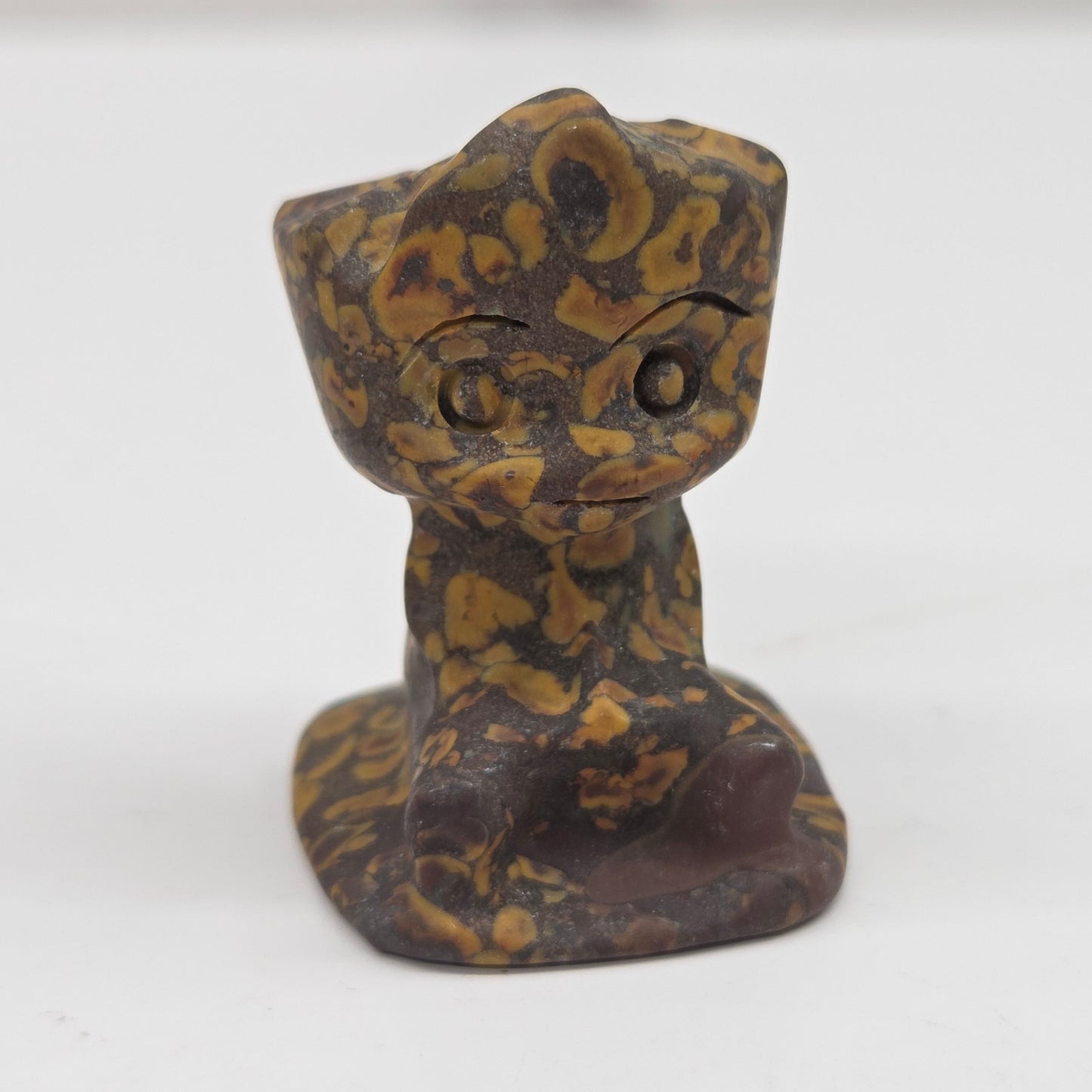 Ajooba Jasper sculpture of Groot on a white background