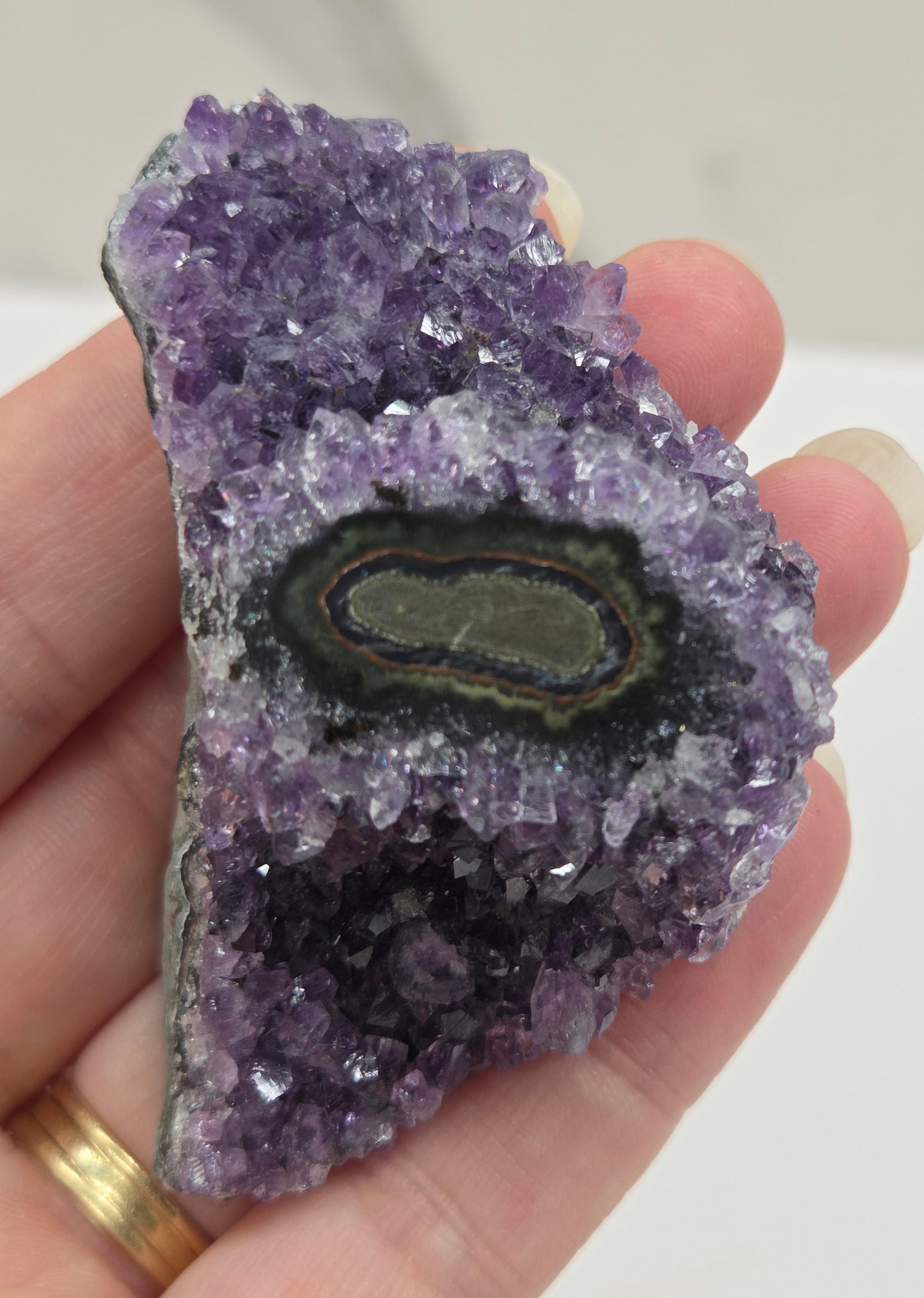 Amethyst with Stalactite eye specimens