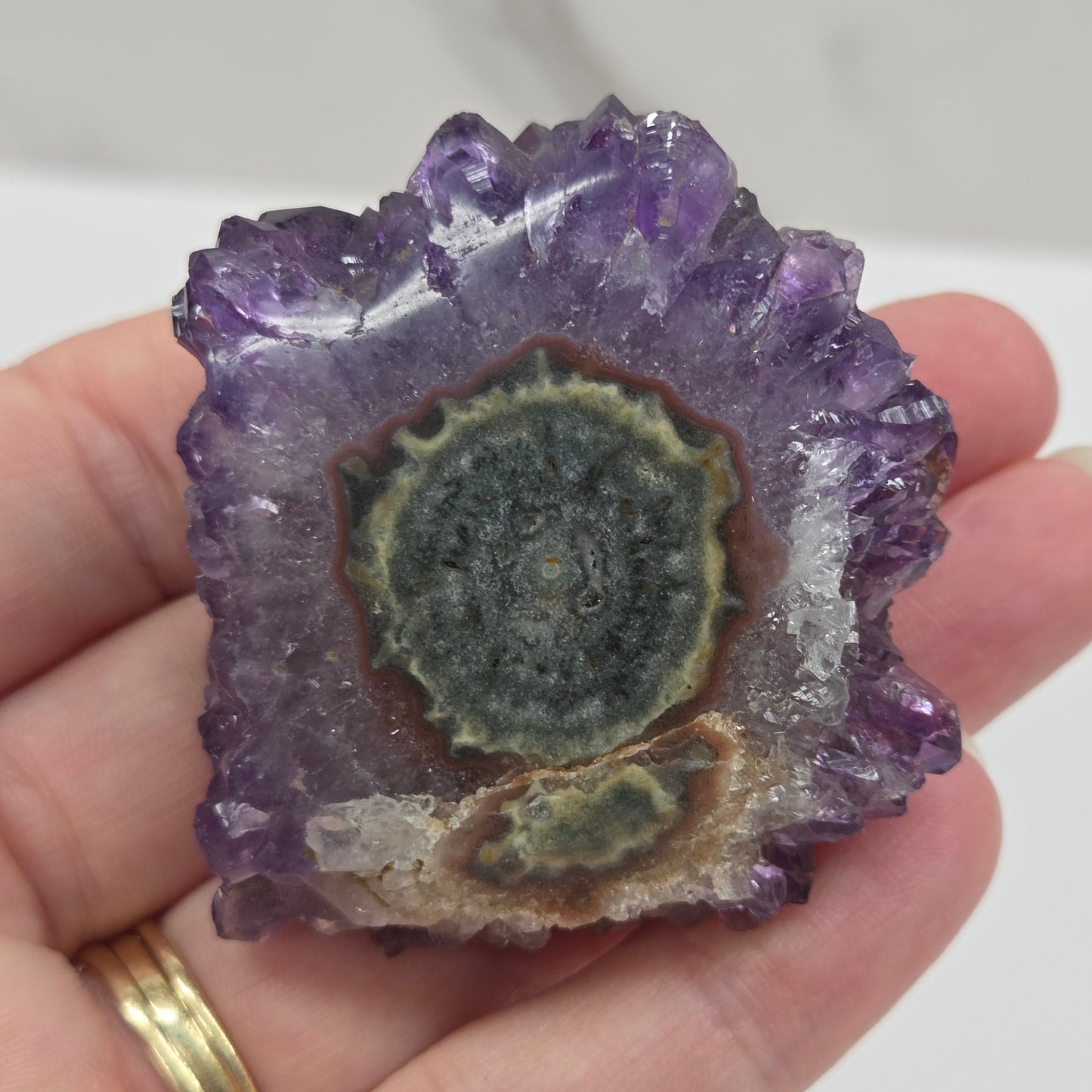 Amethyst with Stalactite eye specimens
