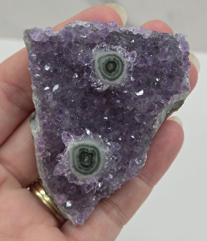 Amethyst with Stalactite eye specimens