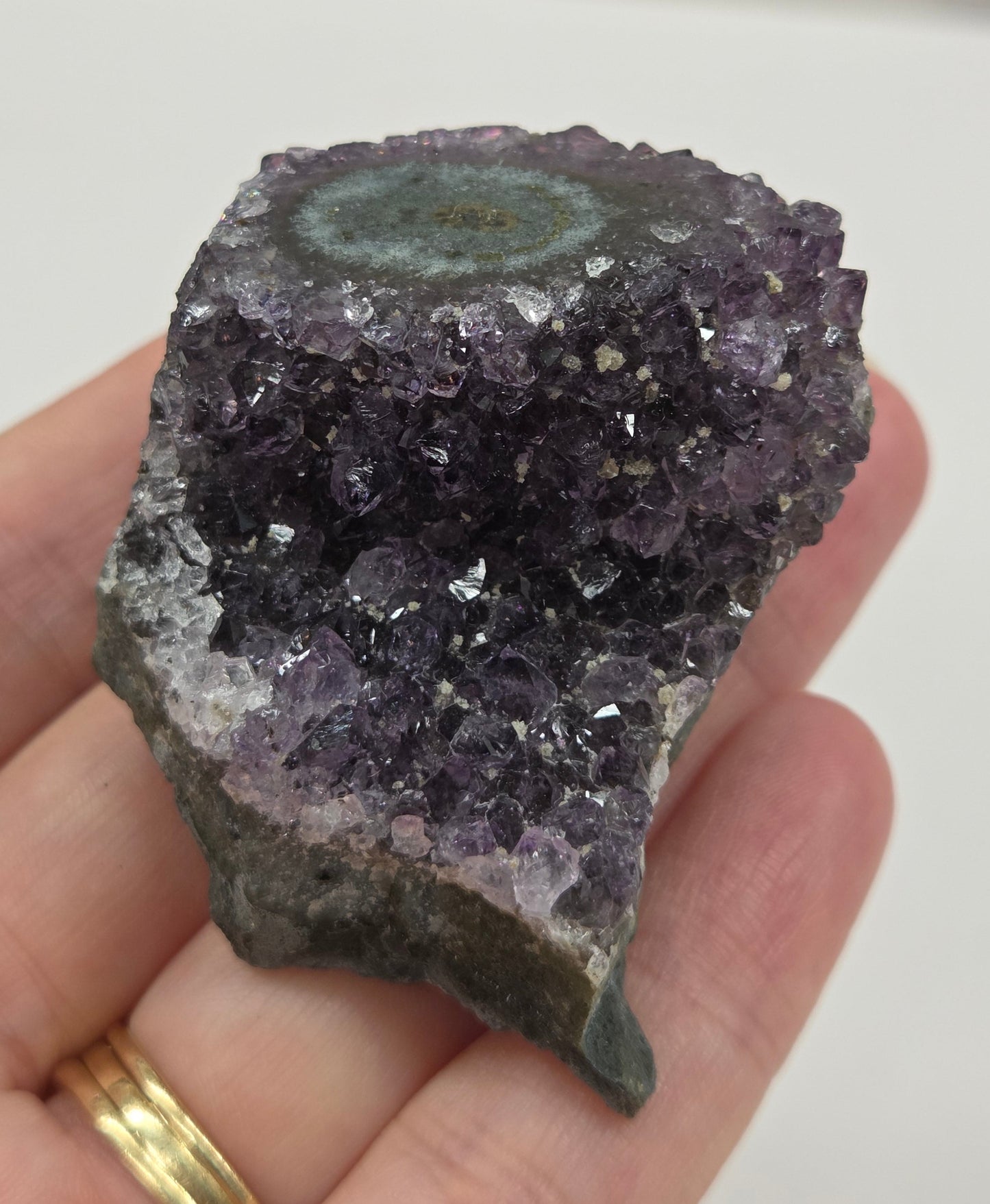 Amethyst with Stalactite eye specimens
