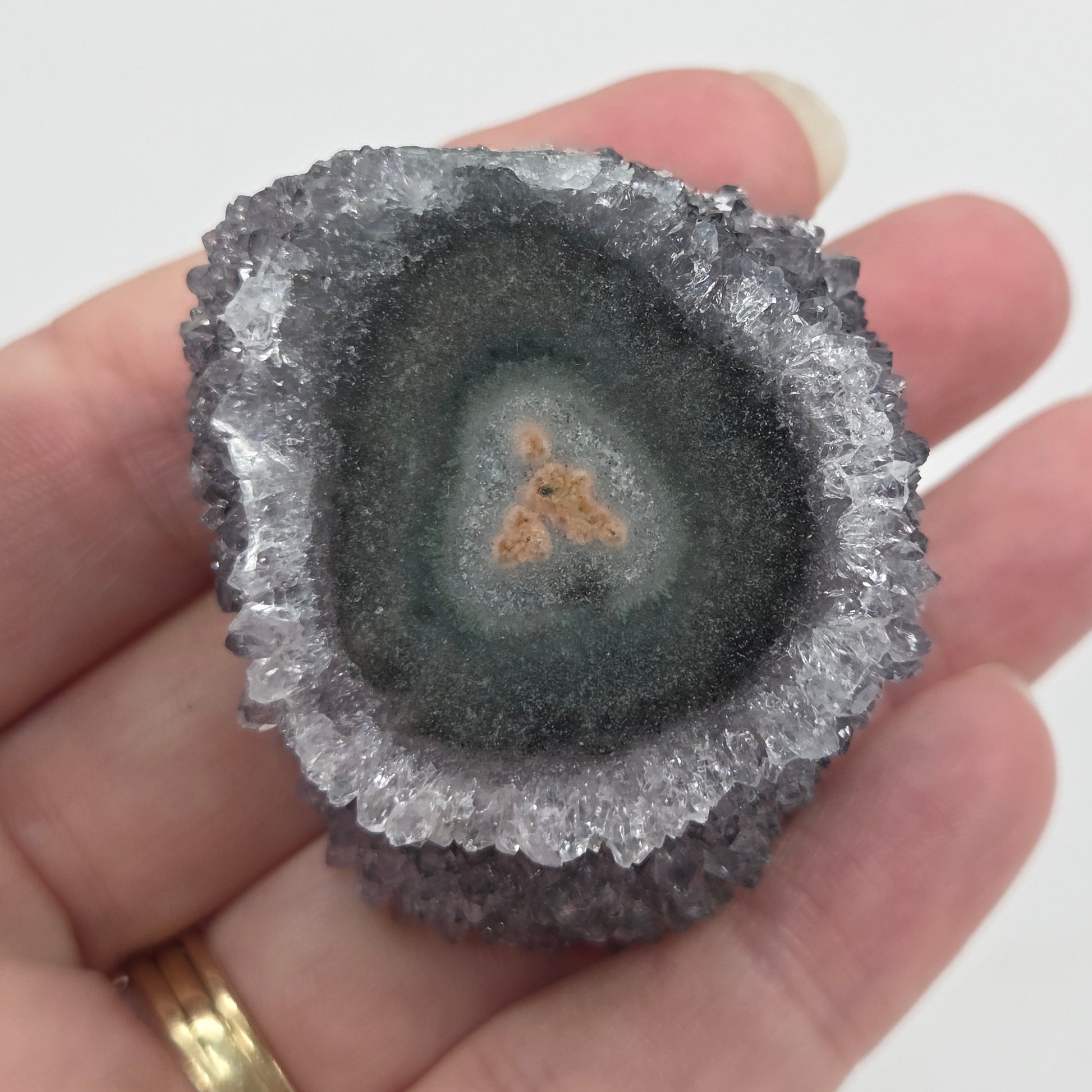 Amethyst with Stalactite eye specimens