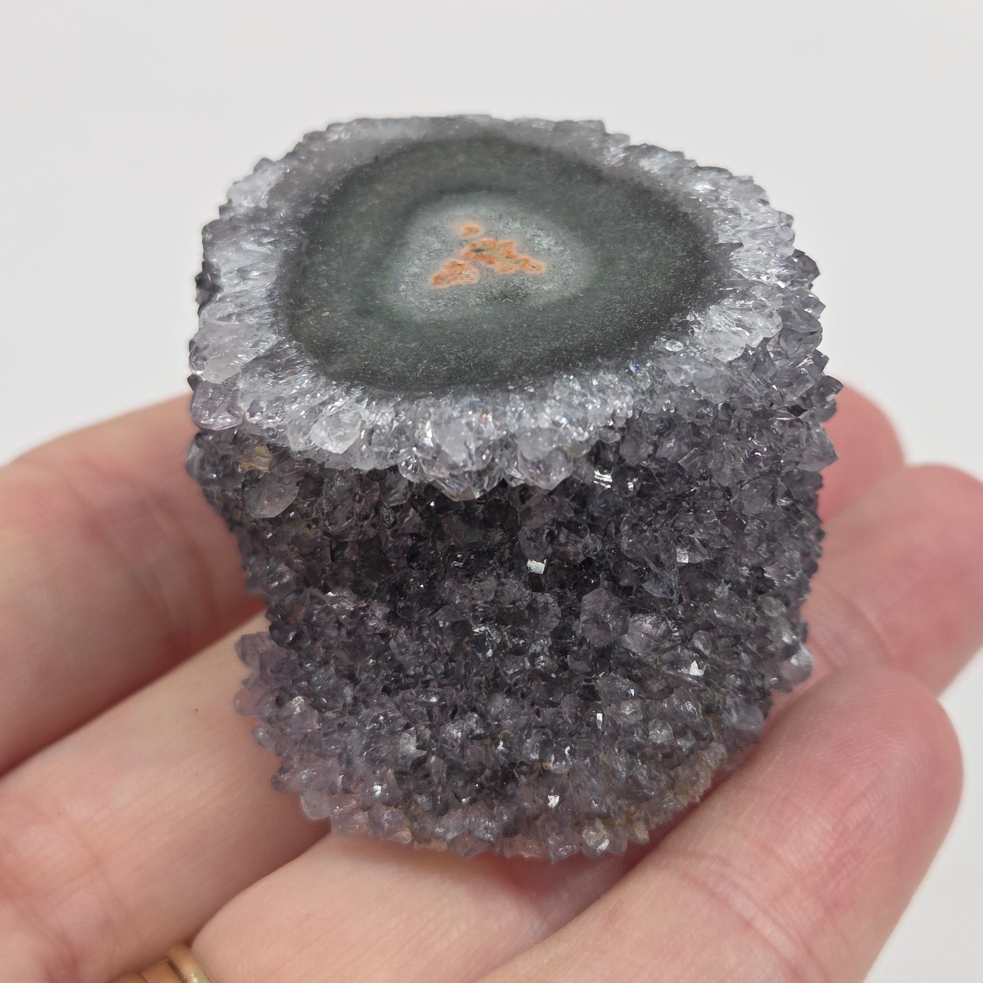 Amethyst with Stalactite eye specimens