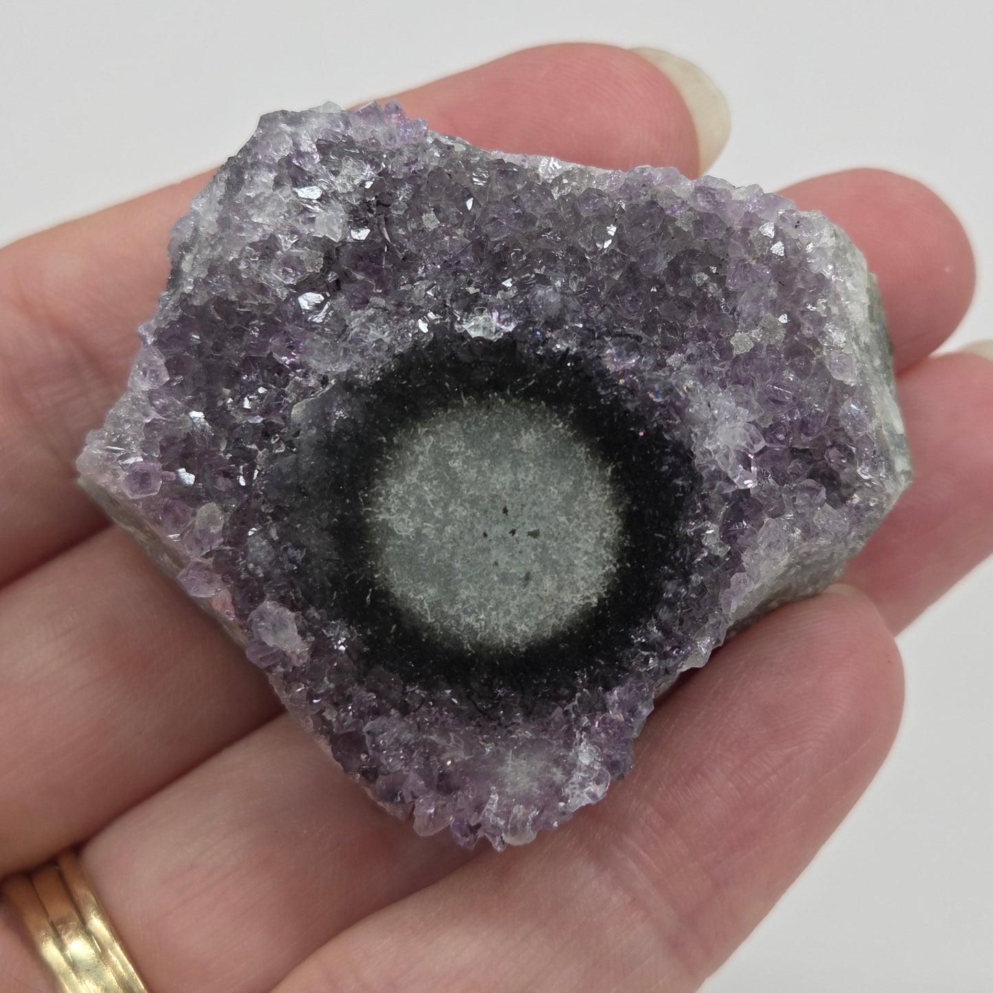Amethyst with Stalactite eye specimens