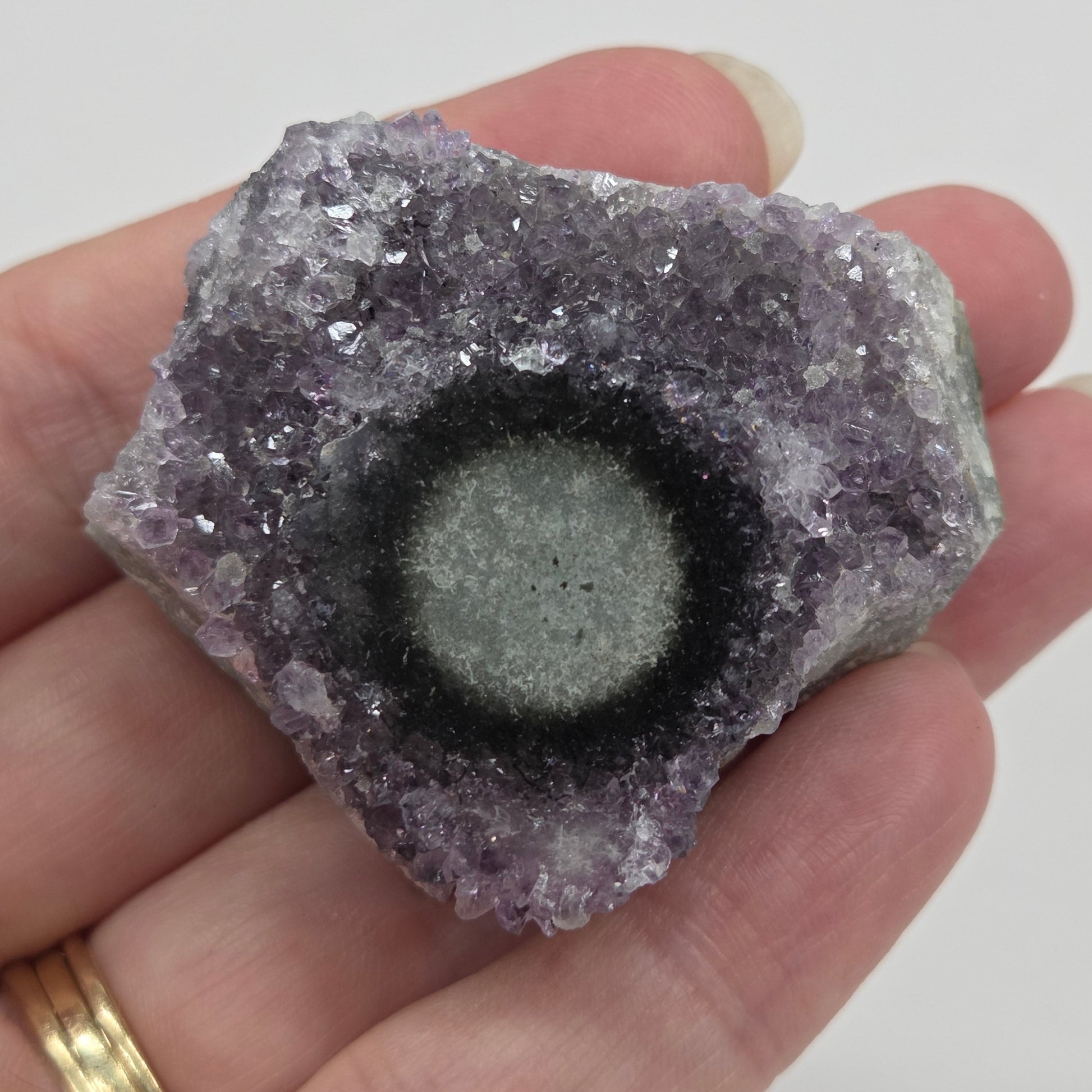 Amethyst with Stalactite eye specimens