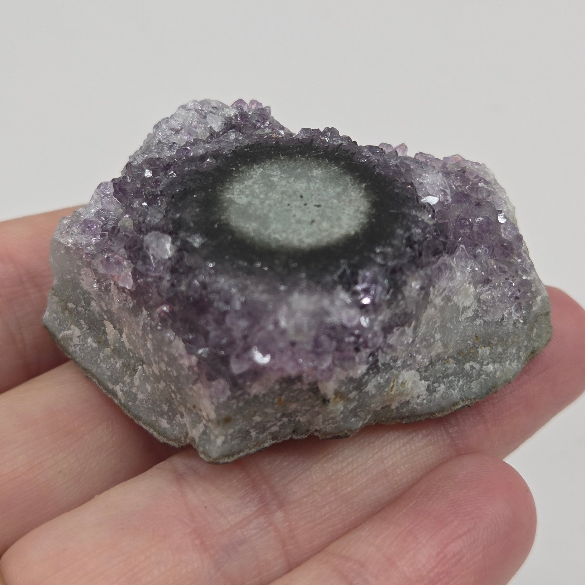 Amethyst with Stalactite eye specimens
