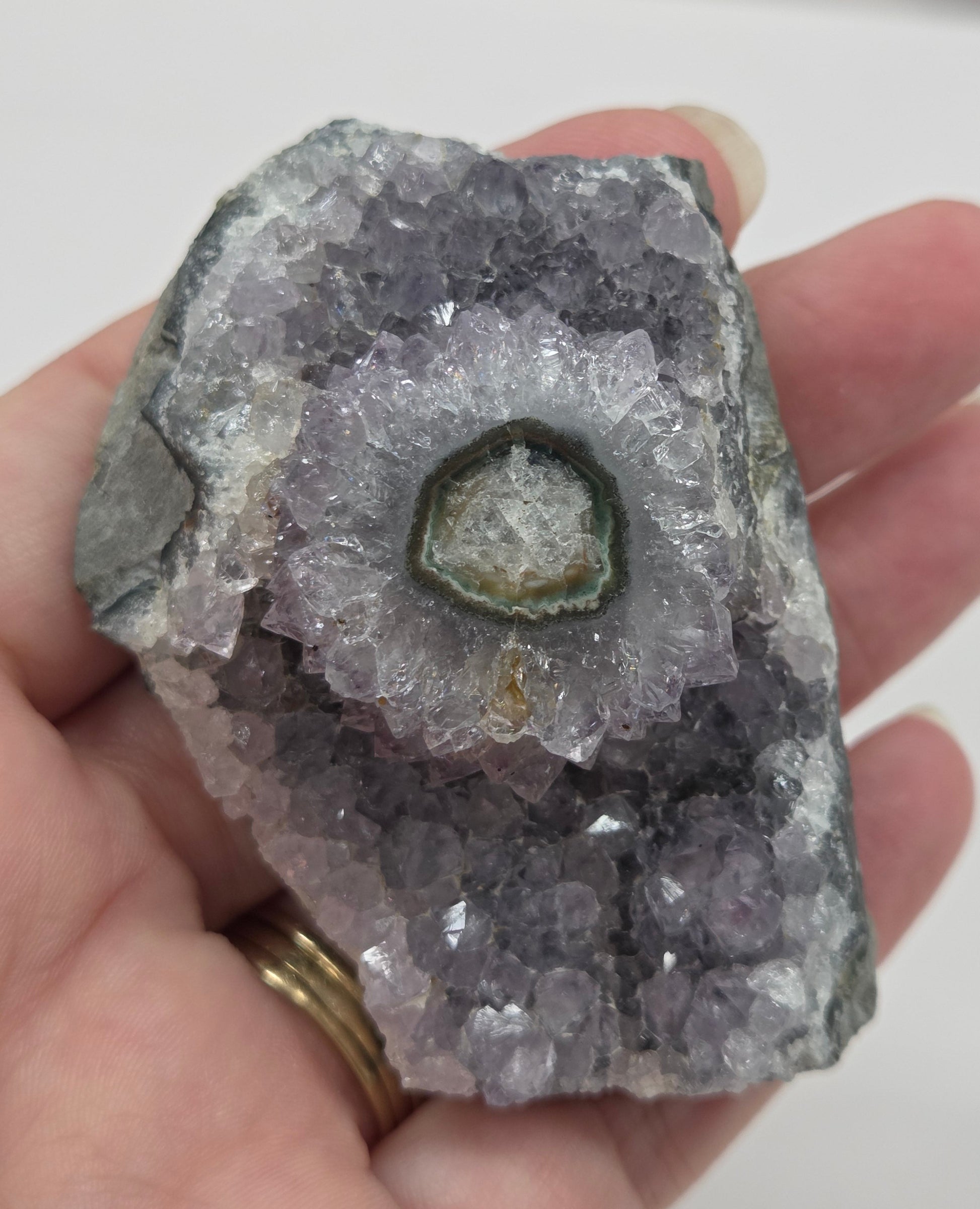 Amethyst with Stalactite eye specimens