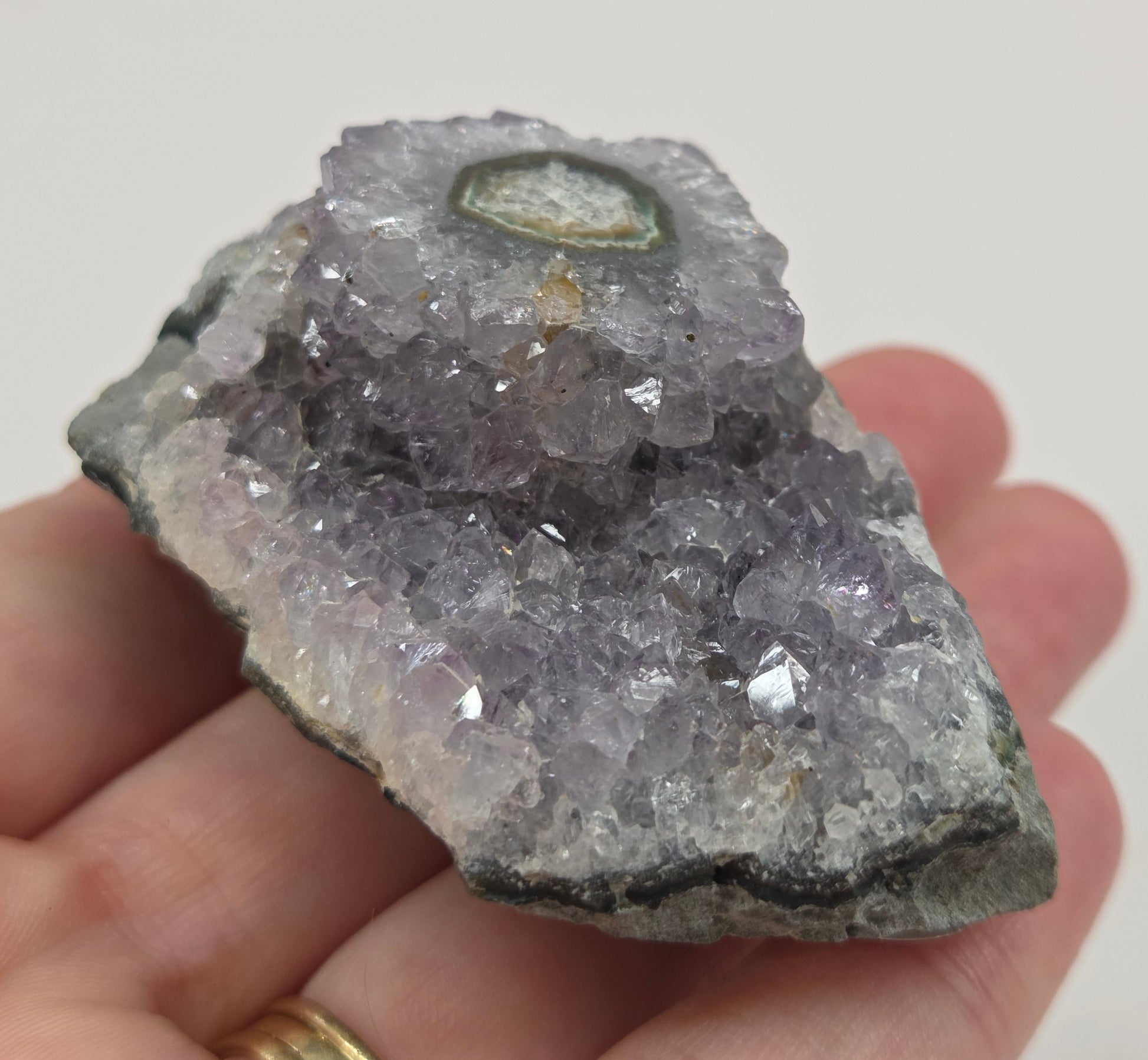 Amethyst with Stalactite eye specimens
