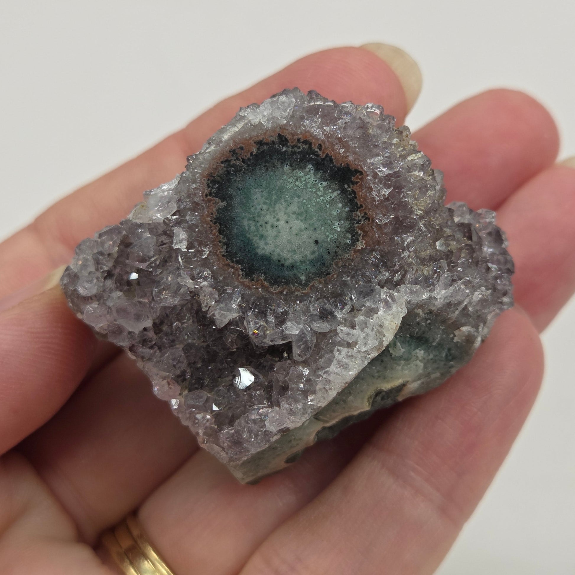Amethyst with Stalactite eye specimens