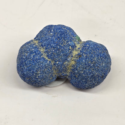 Azurite specimens on a white background