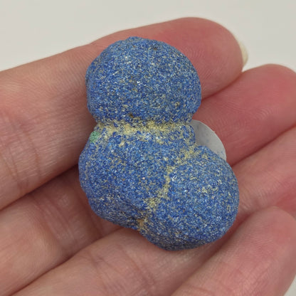 Azurite specimens on a white background