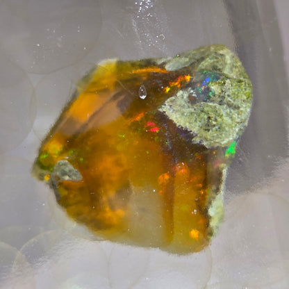 Mineral sample with a clear background