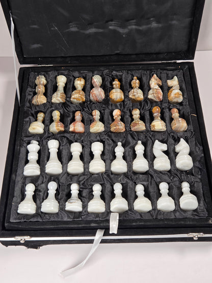 Afghan Green Onyx chess set