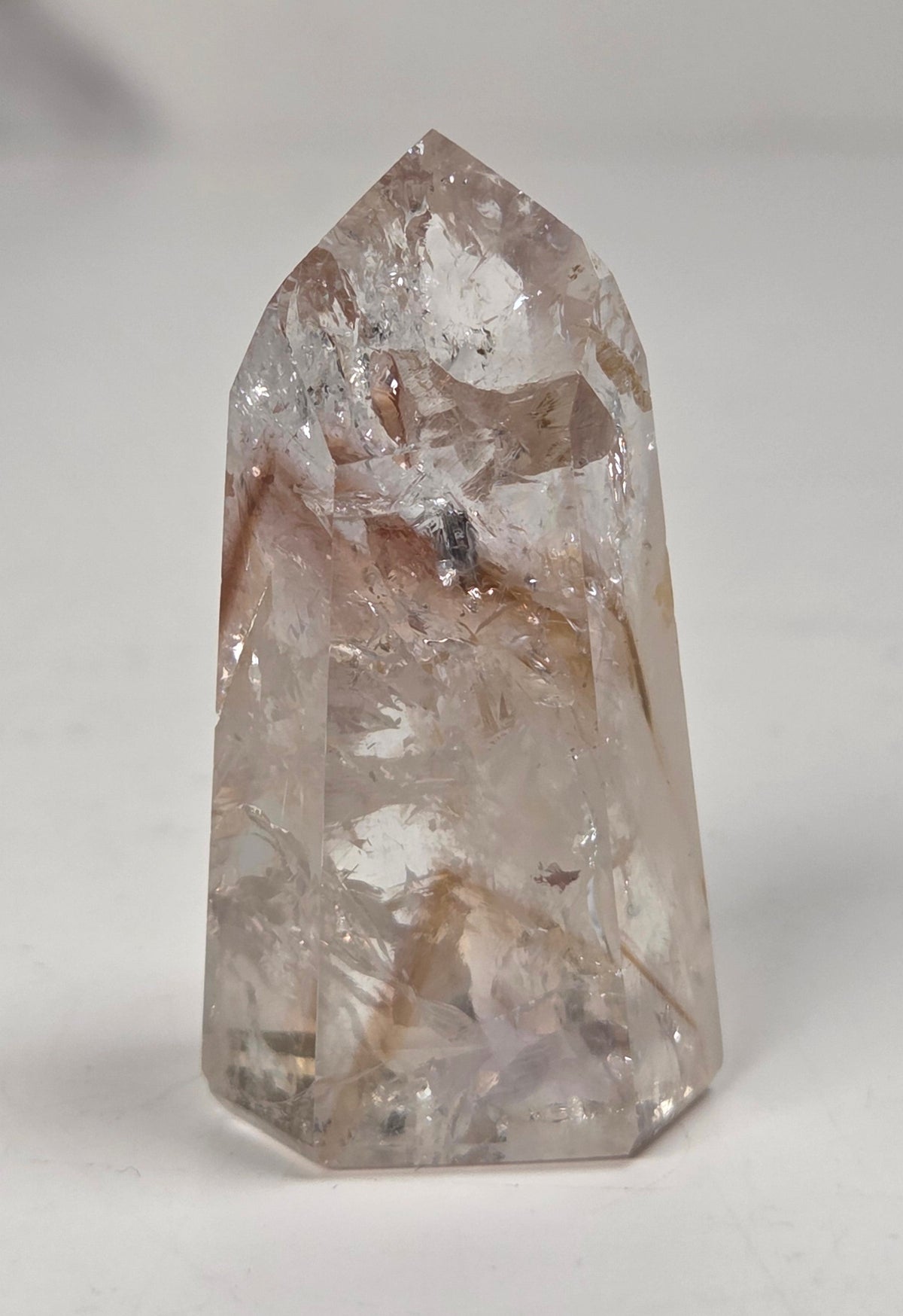 Crystal-like object on a white background