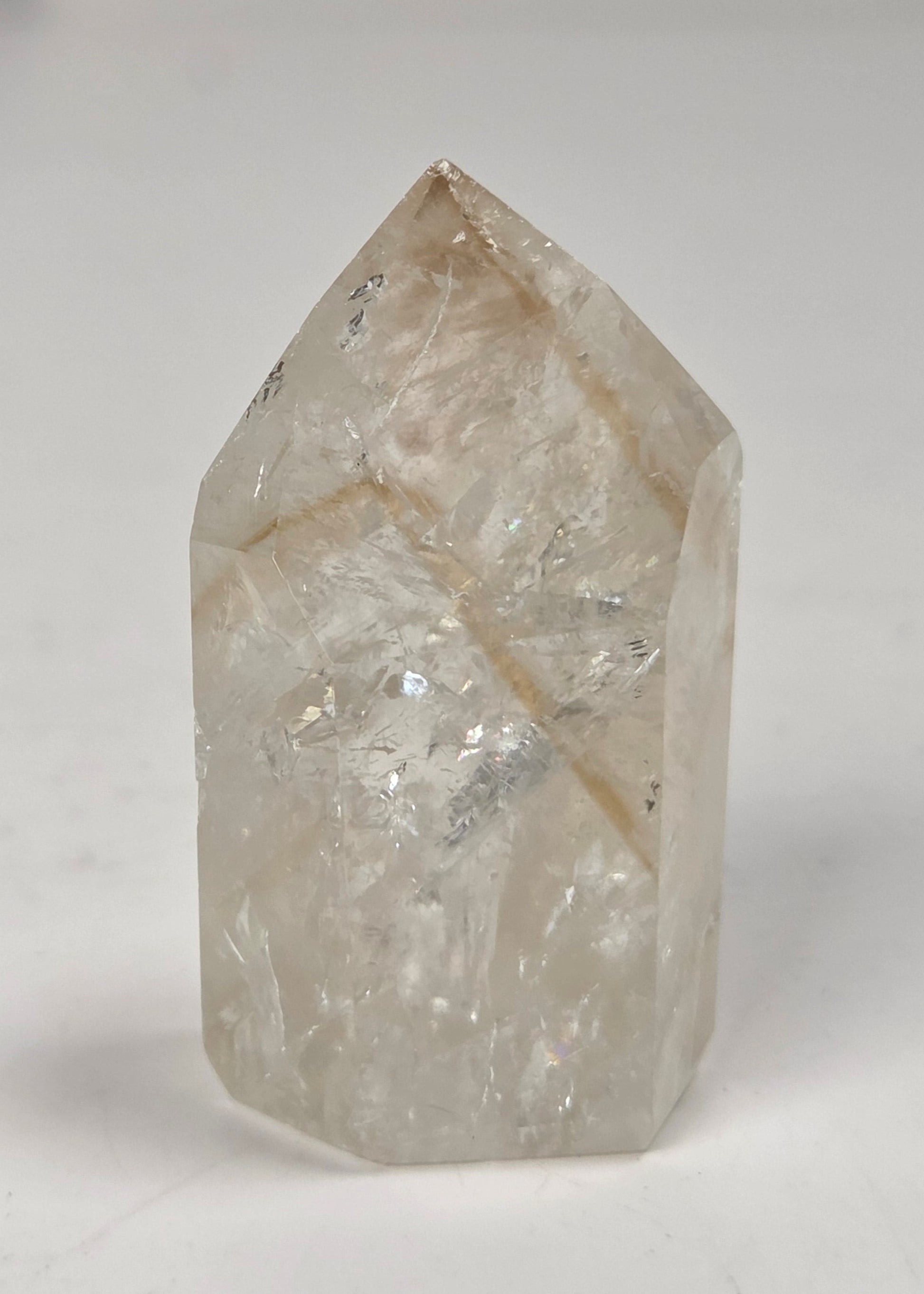 Crystal-like object on a white background