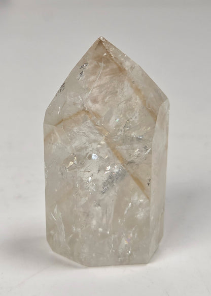 Crystal-like object on a white background