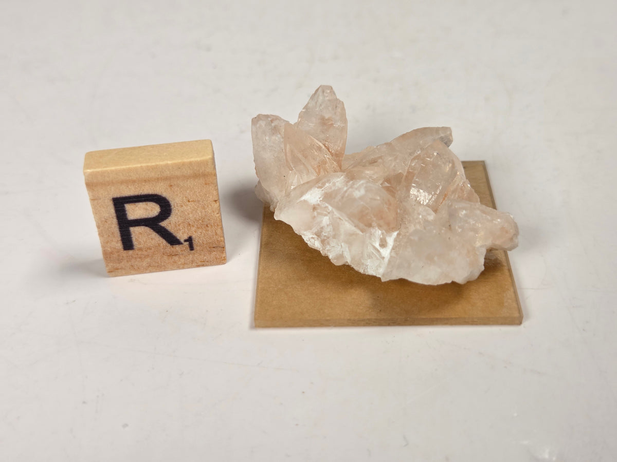 Pink dogtooth calcite