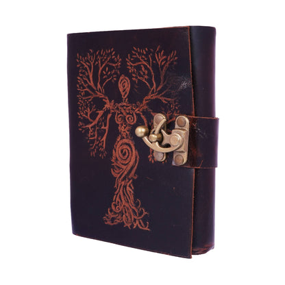 Tree Woman Soft Leather Embossed Journal