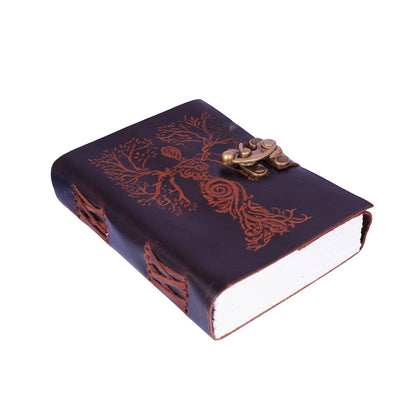 Tree Woman Soft Leather Embossed Journal
